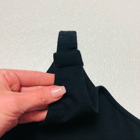 Lulus Ready or Notch Black Halter Bodysuit plunge Neckline stretchy knit body XS - Picture 8 of 11